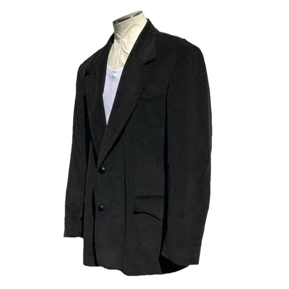 Pioneer Wear Corduroy Elbow Patch Western Mens 48 Blazer Jacket Brown VTG USA